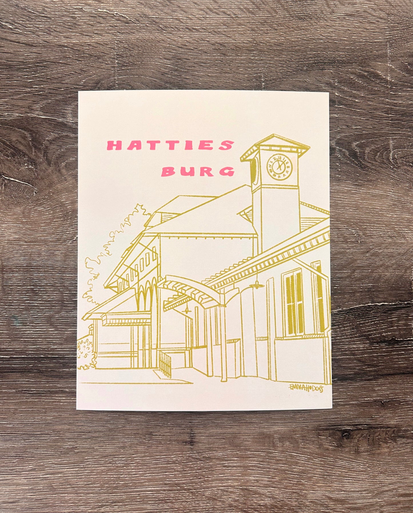 Hattiesburg Train Depot 8x10 Print