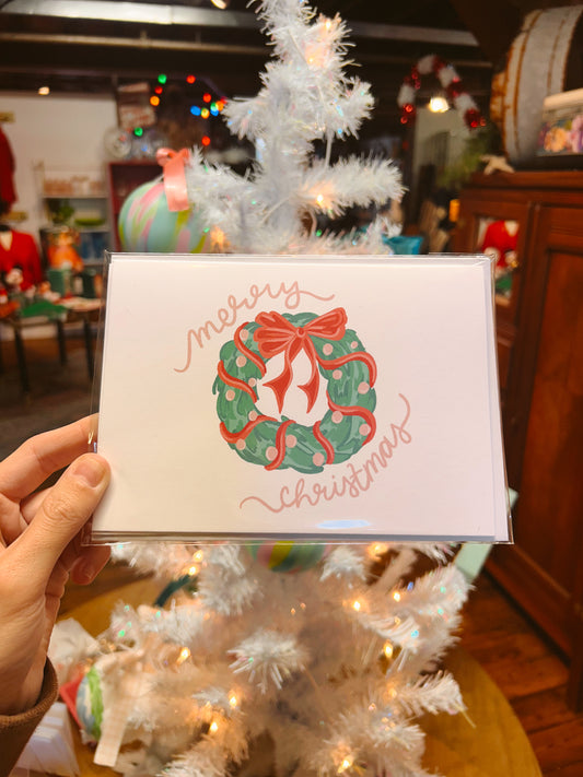 Merry Christmas Notecard Pack of 3 (+ envelopes)