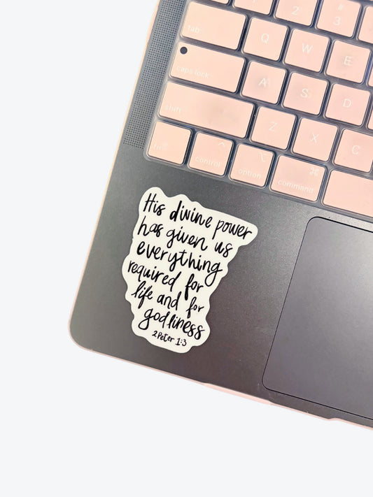 Life + Godliness Sticker