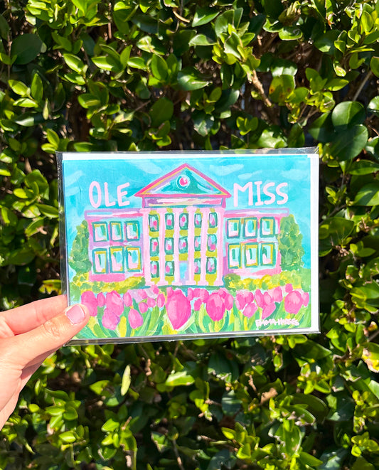 Ole Miss Greeting Cards + Envelopes (pack of 3)