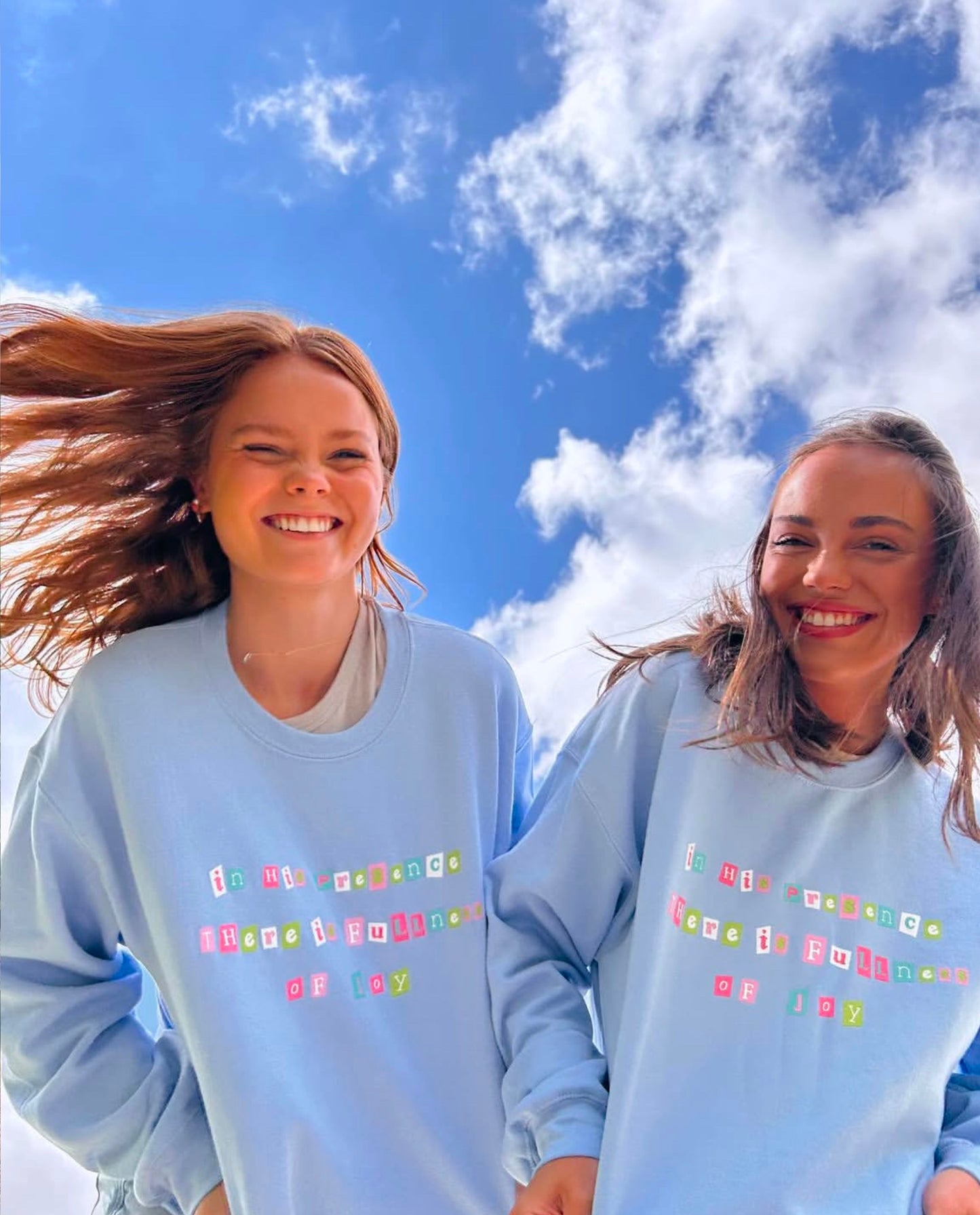 In His Presence Light Blue Crewneck